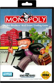 Box cover for Monopoly on the Sega Genesis.