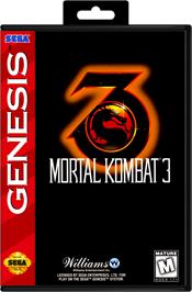 Box cover for Mortal Kombat 3 on the Sega Genesis.