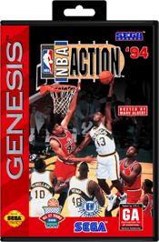 Box cover for NBA Action '94 on the Sega Genesis.