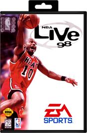 Box cover for NBA Live '98 on the Sega Genesis.