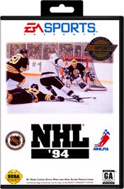 Box cover for NHL '94 on the Sega Genesis.