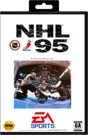 Box cover for NHL '95 on the Sega Genesis.