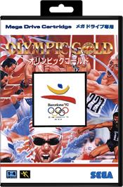 Box cover for Olympic Gold: Barcelona '92 on the Sega Genesis.