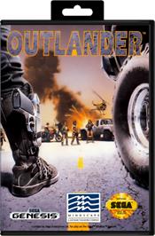 Box cover for Outlander on the Sega Genesis.