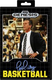 Box cover for Pat Riley Basketball on the Sega Genesis.