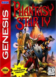 Box cover for Phantasy Star 4 on the Sega Genesis.