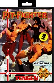 Box cover for Pit Fighter on the Sega Genesis.