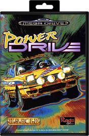 Box cover for Power Drive on the Sega Genesis.