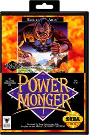 Box cover for Powermonger on the Sega Genesis.