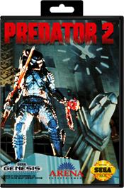 Box cover for Predator 2 on the Sega Genesis.