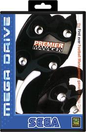 Box cover for Premier Manager on the Sega Genesis.