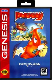 Box cover for Puggsy on the Sega Genesis.