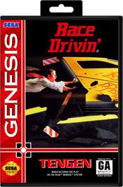 Box cover for Race Drivin' on the Sega Genesis.