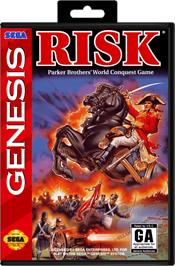 Box cover for Risk on the Sega Genesis.