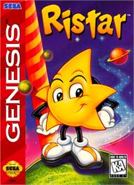 Box cover for Ristar on the Sega Genesis.