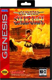 Box cover for Samurai Shodown / Samurai Spirits on the Sega Genesis.