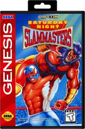 Box cover for Saturday Night Slam Masters on the Sega Genesis.