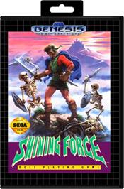 Box cover for Shining Force: The Legacy of Great Intention on the Sega Genesis.