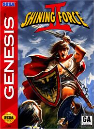 Box cover for Shining Force 2 on the Sega Genesis.
