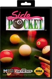 Box cover for Side Pocket on the Sega Genesis.