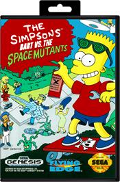 Box cover for Simpsons, The: Bart vs. the Space Mutants on the Sega Genesis.