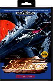 Box cover for Sol-Feace on the Sega Genesis.