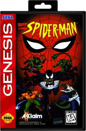 Box cover for Spider-Man: The Animated Series on the Sega Genesis.