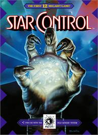 Box cover for Star Control on the Sega Genesis.