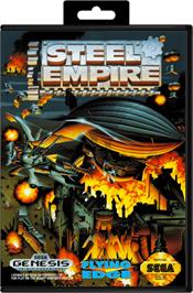 Box cover for Steel Empire, The on the Sega Genesis.