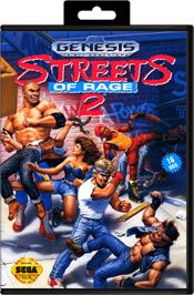 Box cover for Streets of Rage 2 on the Sega Genesis.