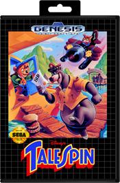 Box cover for TaleSpin on the Sega Genesis.