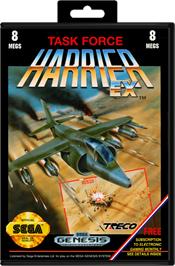 Box cover for Task Force Harrier EX on the Sega Genesis.
