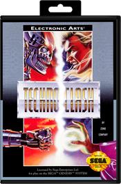 Box cover for Techno Clash on the Sega Genesis.