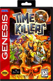 Box cover for Time Killers on the Sega Genesis.