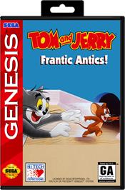 Box cover for Tom and Jerry - Frantic Antics on the Sega Genesis.