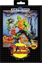 Box cover for Toxic Crusaders on the Sega Genesis.