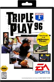 Box cover for Triple Play '96 on the Sega Genesis.