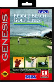Box cover for True Golf Classics: Pebble Beach Golf Links on the Sega Genesis.