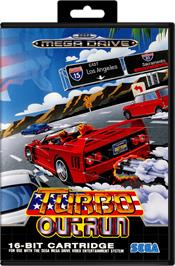 Box cover for Turbo Out Run on the Sega Genesis.