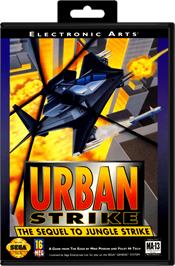 Box cover for Urban Strike on the Sega Genesis.