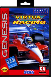 Box cover for Virtua Racing on the Sega Genesis.