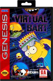 Box cover for Virtual Bart on the Sega Genesis.