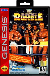 Box cover for WWF Royal Rumble on the Sega Genesis.