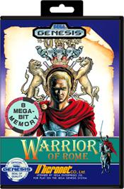 Box cover for Warrior of Rome on the Sega Genesis.