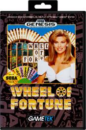 Box cover for Wheel Of Fortune on the Sega Genesis.
