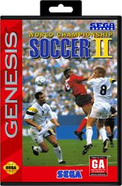 Box cover for World Championship Soccer 2 on the Sega Genesis.