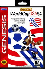 Box cover for World Cup USA '94 on the Sega Genesis.
