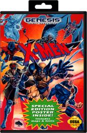 Box cover for X-Men on the Sega Genesis.