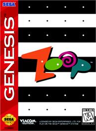 Box cover for Zoop on the Sega Genesis.