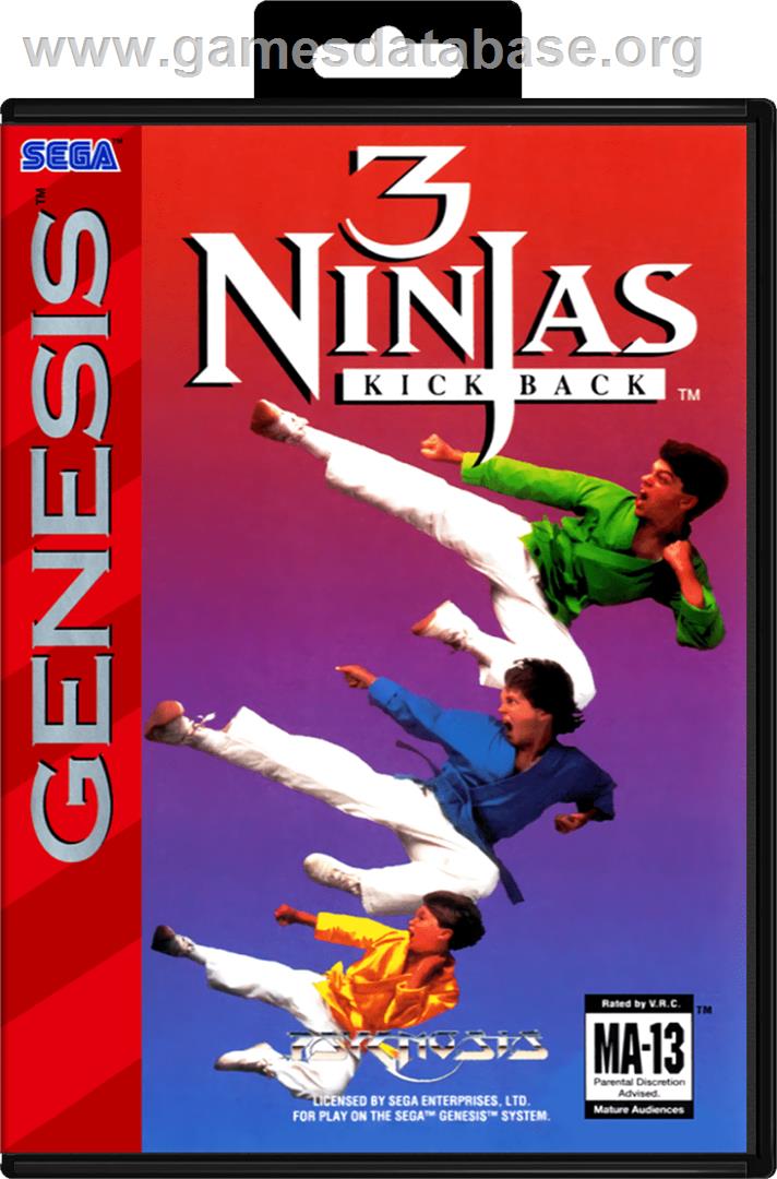 3 Ninjas Kick Back - Sega Genesis - Artwork - Box